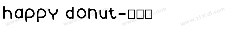 happy donut字体转换